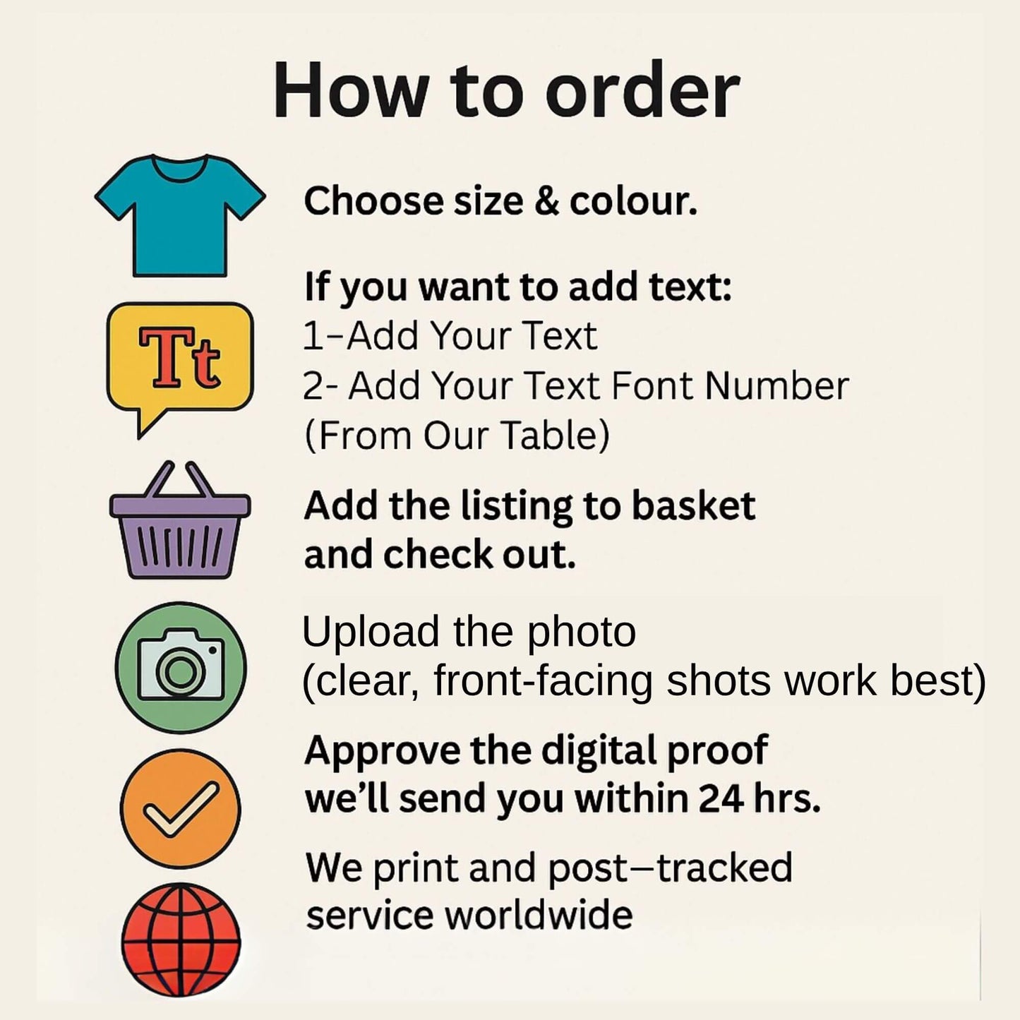 Custom Cartoon T-Shirt from Your Photo – Personalised Gift Tee