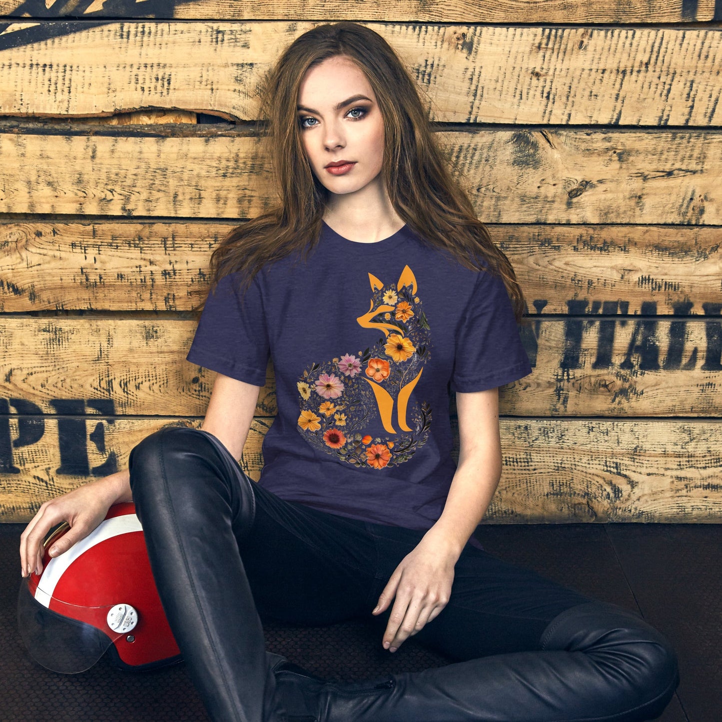 Boho Fox Floral T-ShirtT-ShirtGalactrip CoutureProduct mockup