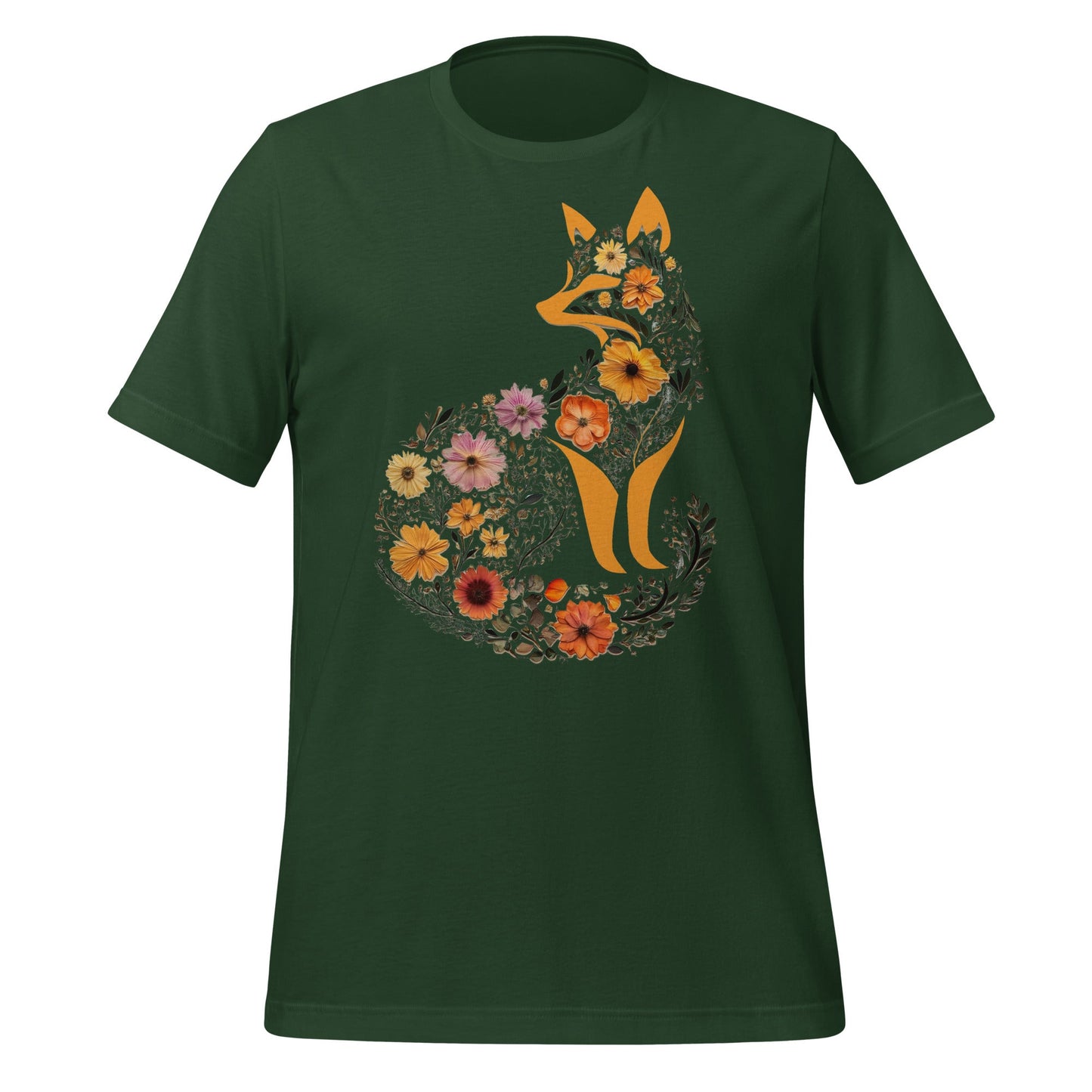 Boho Fox Floral T-ShirtT-ShirtGalactrip CoutureProduct mockup