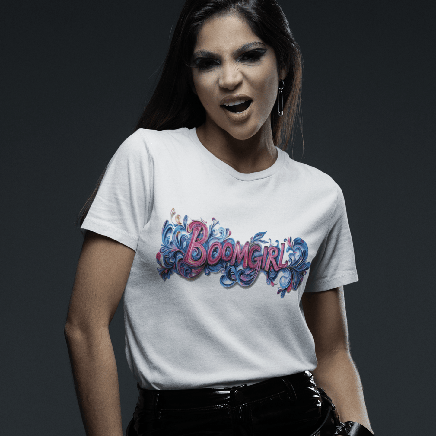 Boomgirl Women's Relaxed Fit T-ShirtT-ShirtGalactrip CoutureBoomgirl Women's Relaxed Fit T-Shirt