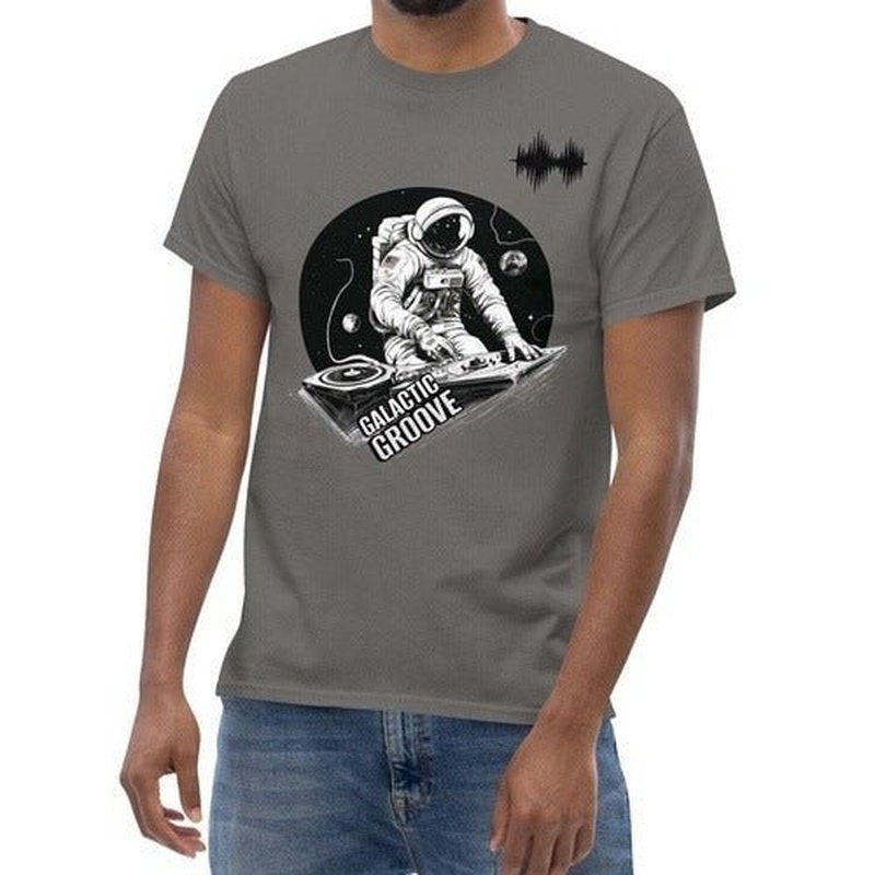 Galactic Groove Astronaut DJ T - ShirtT - ShirtGalactrip CoutureAstronaut DJ Space Party T - Shirt - Sleek Black and White Design - Music and Space Science Lover - Fashionable Unisex Tee T - Shirt 18