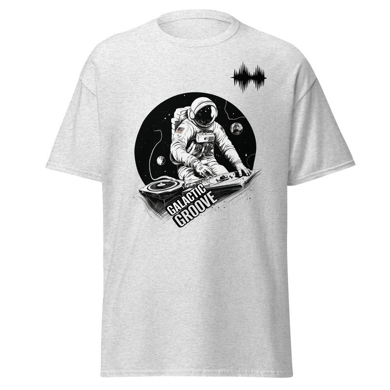 Galactic Groove Astronaut DJ T - ShirtT - ShirtGalactrip CoutureAstronaut DJ Space Party T - Shirt - Sleek Black and White Design - Music and Space Science Lover - Fashionable Unisex Tee