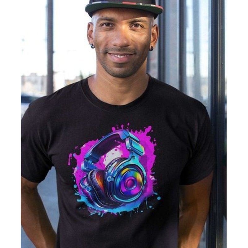 Headphones T - Shirt Clubbing Party Night Out MensT - ShirtGalactrip CoutureHeadphones T - Shirt Clubbing Party Night Out Mens T - Shirt 18