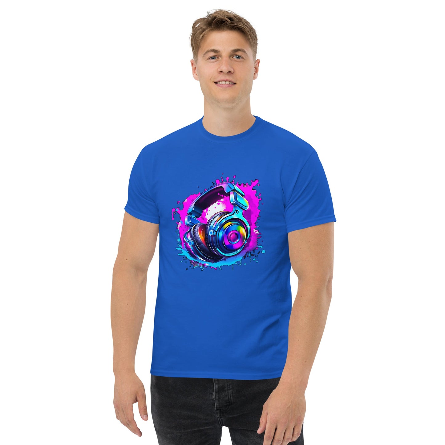 Headphones T - Shirt Clubbing Party Night Out MensT - ShirtGalactrip CoutureHeadphones T - Shirt Clubbing Party Night Out Mens