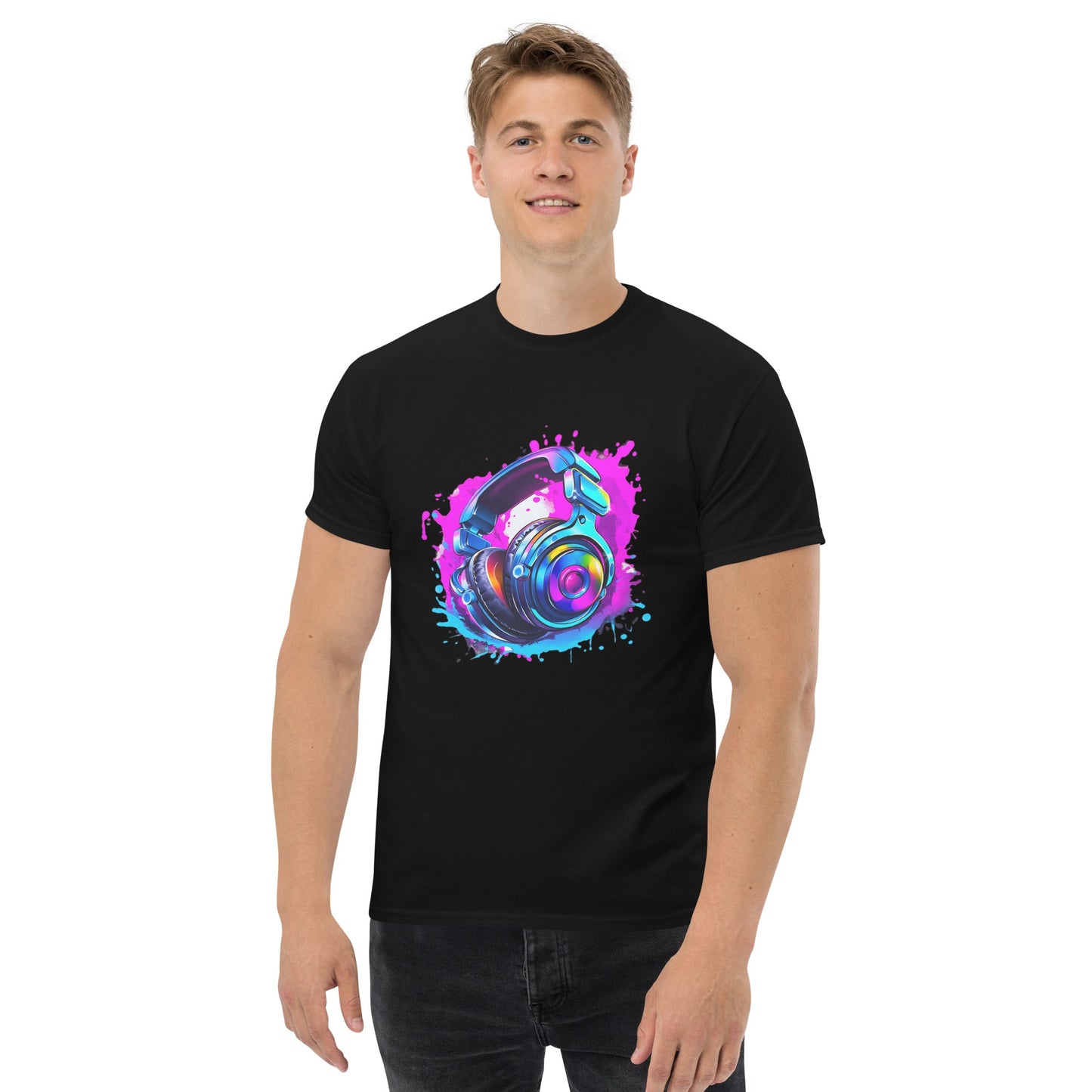 Headphones T - Shirt Clubbing Party Night Out MensT - ShirtGalactrip CoutureHeadphones T - Shirt Clubbing Party Night Out Mens