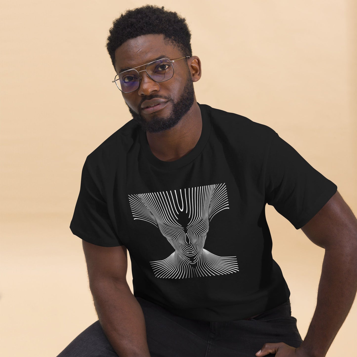 Hypnotic Optical Illusion Unisex T-Shirt – Bold Art Meets ComfortT-ShirtGalactrip CoutureProduct mockup