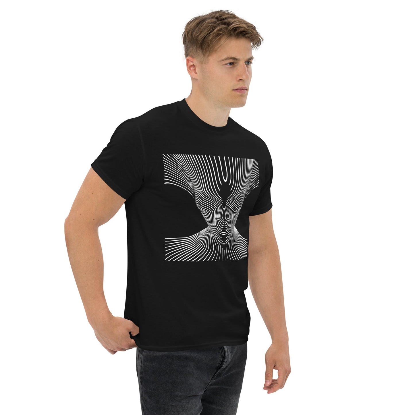 Hypnotic Optical Illusion Unisex T-Shirt – Bold Art Meets ComfortT-ShirtGalactrip CoutureProduct mockup