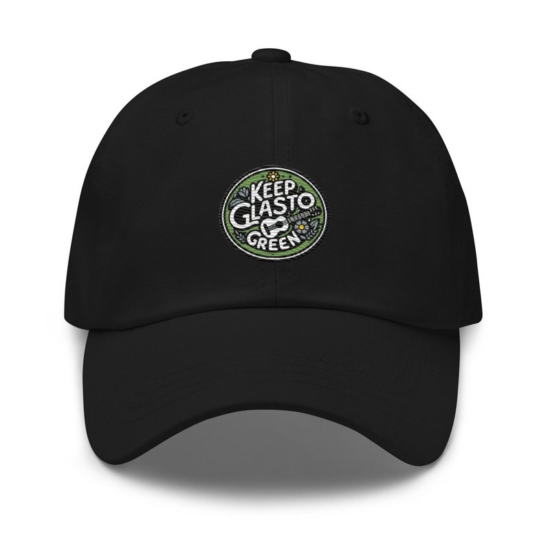 Keep Glasto Green Embroidered Dad Hat - Sustainable Festival FashionHatGalactrip CoutureKeep Glasto Green Embroidered Dad Hat - Sustainable Festival Fashion