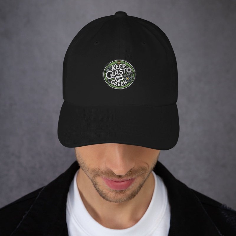 Keep Glasto Green Embroidered Dad Hat - Sustainable Festival FashionHatGalactrip CoutureKeep Glasto Green Embroidered Dad Hat - Sustainable Festival Fashion