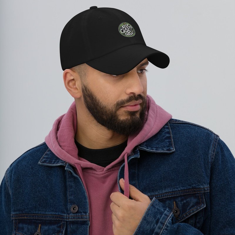 Keep Glasto Green Embroidered Dad Hat - Sustainable Festival FashionHatGalactrip CoutureKeep Glasto Green Embroidered Dad Hat - Sustainable Festival Fashion