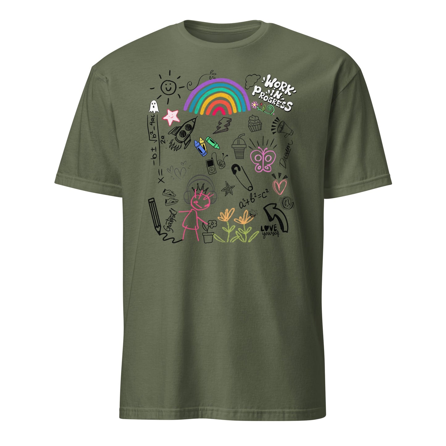 Love Yourself Doodle Art Unisex T-ShirtT-ShirtGalactrip CoutureProduct mockup