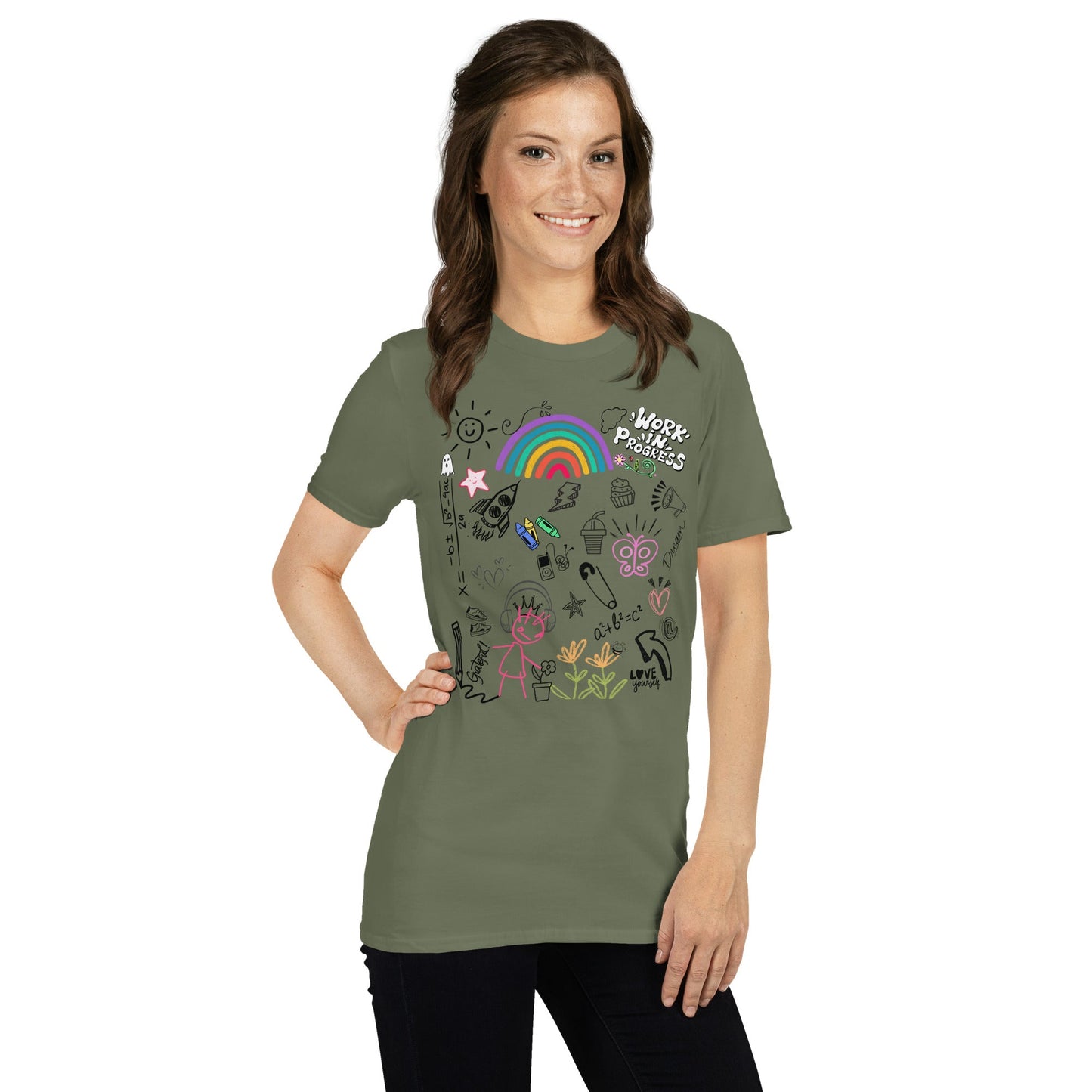 Love Yourself Doodle Art Unisex T-ShirtT-ShirtGalactrip CoutureProduct mockup
