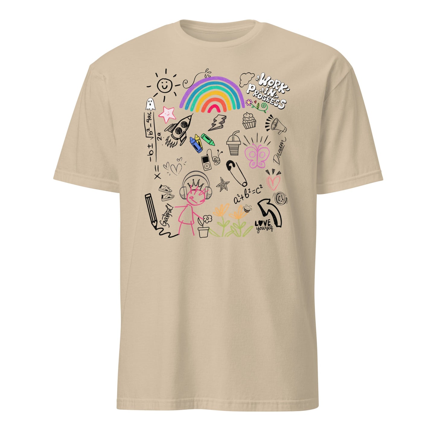 Love Yourself Doodle Art Unisex T-ShirtT-ShirtGalactrip CoutureProduct mockup