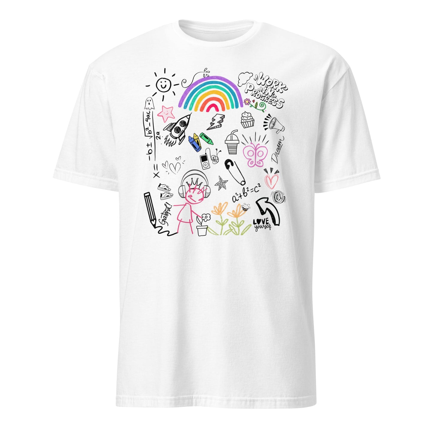 Love Yourself Doodle Art Unisex T-ShirtT-ShirtGalactrip CoutureProduct mockup