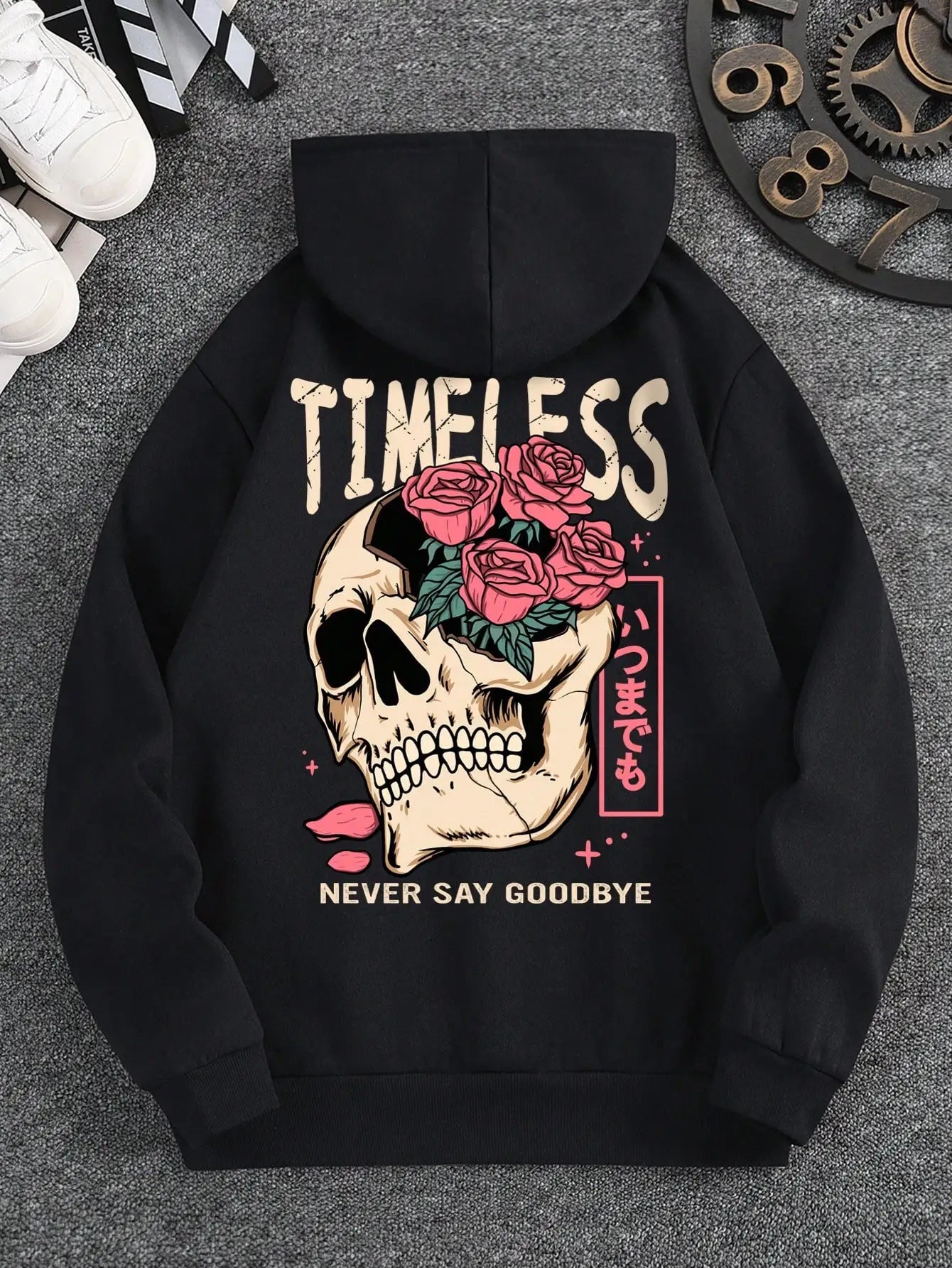 Men's Timeless Skull Print Hoodie - Casual Fleece SweatshirtHoodieGalactrip Couture53744250061185|53744250093953|53744250323329|53744250356097|53744250388865|53744250421633