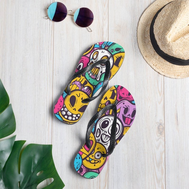 Psycho Flip Flops – Cool, Funny, and Unique Beach Sandals for Men and WomenFlip FlopsGalactrip CouturePsycho Flip Flops – Cool, Funny, and Unique Beach Sandals for Men and Women