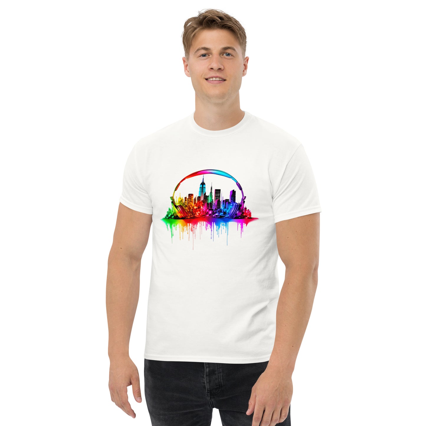 New York City Neon Skyline T-Shirt