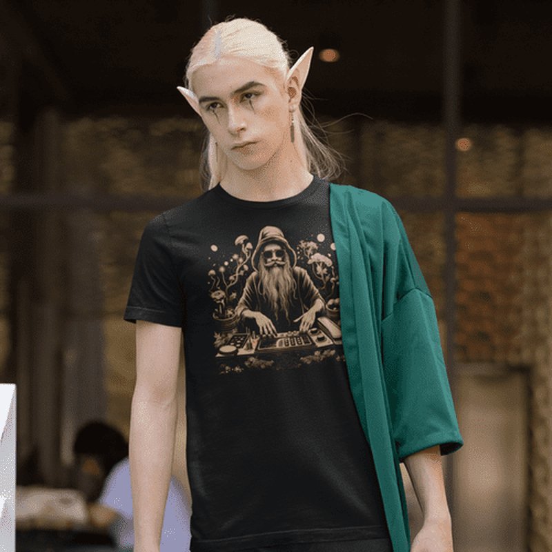 Wizard DJ Trippy T - ShirtT - ShirtGalactrip CoutureWizard DJ Trippy T - Shirt