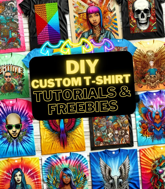 Unleash Your Inner Designer: DIY Custom T-Shirt Tutorials & Freebies - Galactrip Couture