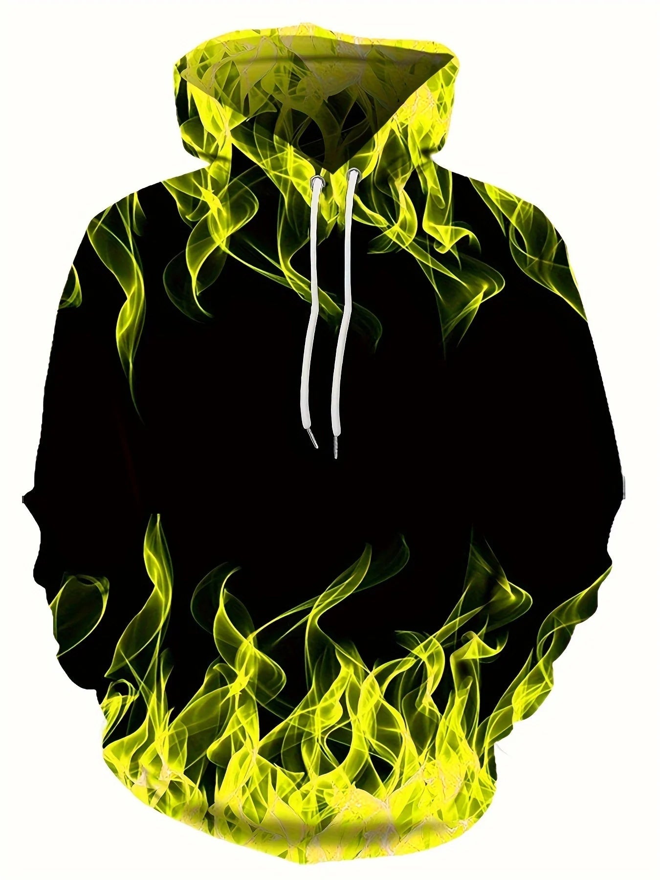 3D Flame Print Hoodie - Cool Oversized Harajuku Y2k PulloverHoodieGalactrip Couture3D Flame Print Hoodie - Cool Oversized Harajuku Y2k Pullover