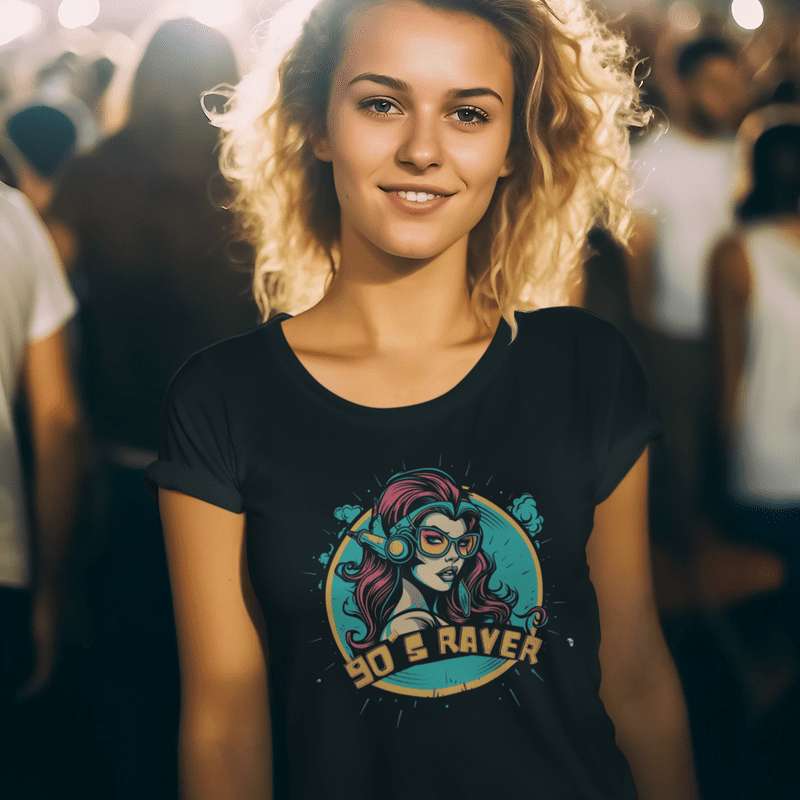 90's Raver T-Shirt: Relive the 90's Vibe 90s Rave Fashion
