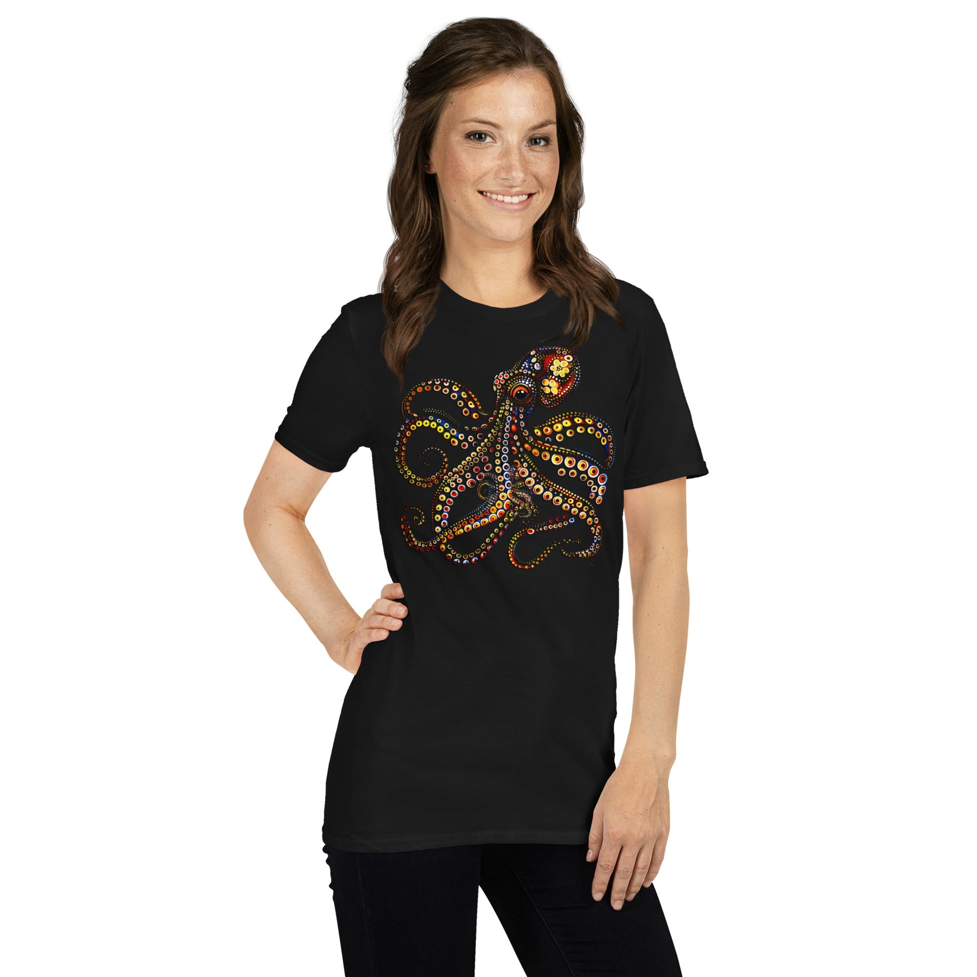 Aboriginal Dot Art Octopus T-ShirtT-ShirtGalactrip CoutureProduct mockup