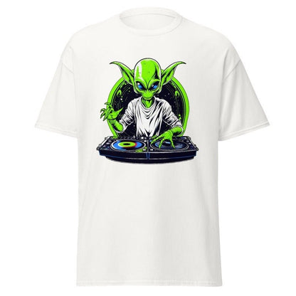 Alien DJ T - Shirt | Rave OutfitT - ShirtGalactrip CoutureAlien DJ T - Shirt | Rave Outfit