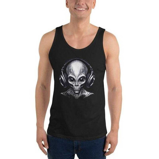 Alien Groove Tank Top - Elevate Your Wardrobe! | Party Outfit | Gym Vest | Men'sTank TopGalactrip CoutureAlien Groove Tank Top - Elevate Your Wardrobe! | Party Outfit | Gym Vest | Men's Tank Top £