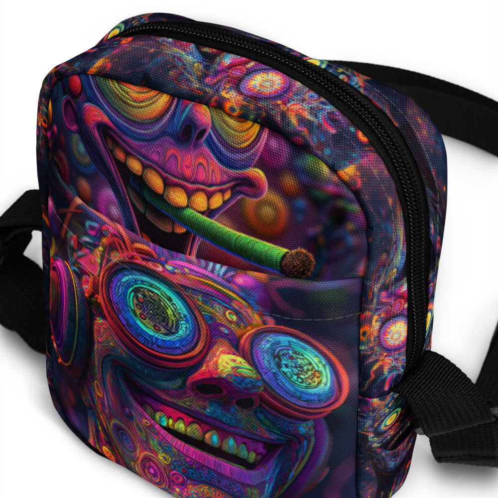 Psychedelic Aliens - Crossbody Festival Party Bag