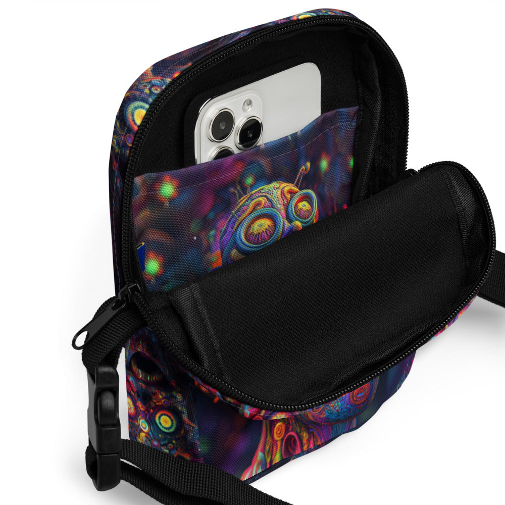 Psychedelic Aliens - Crossbody Festival Party Bag