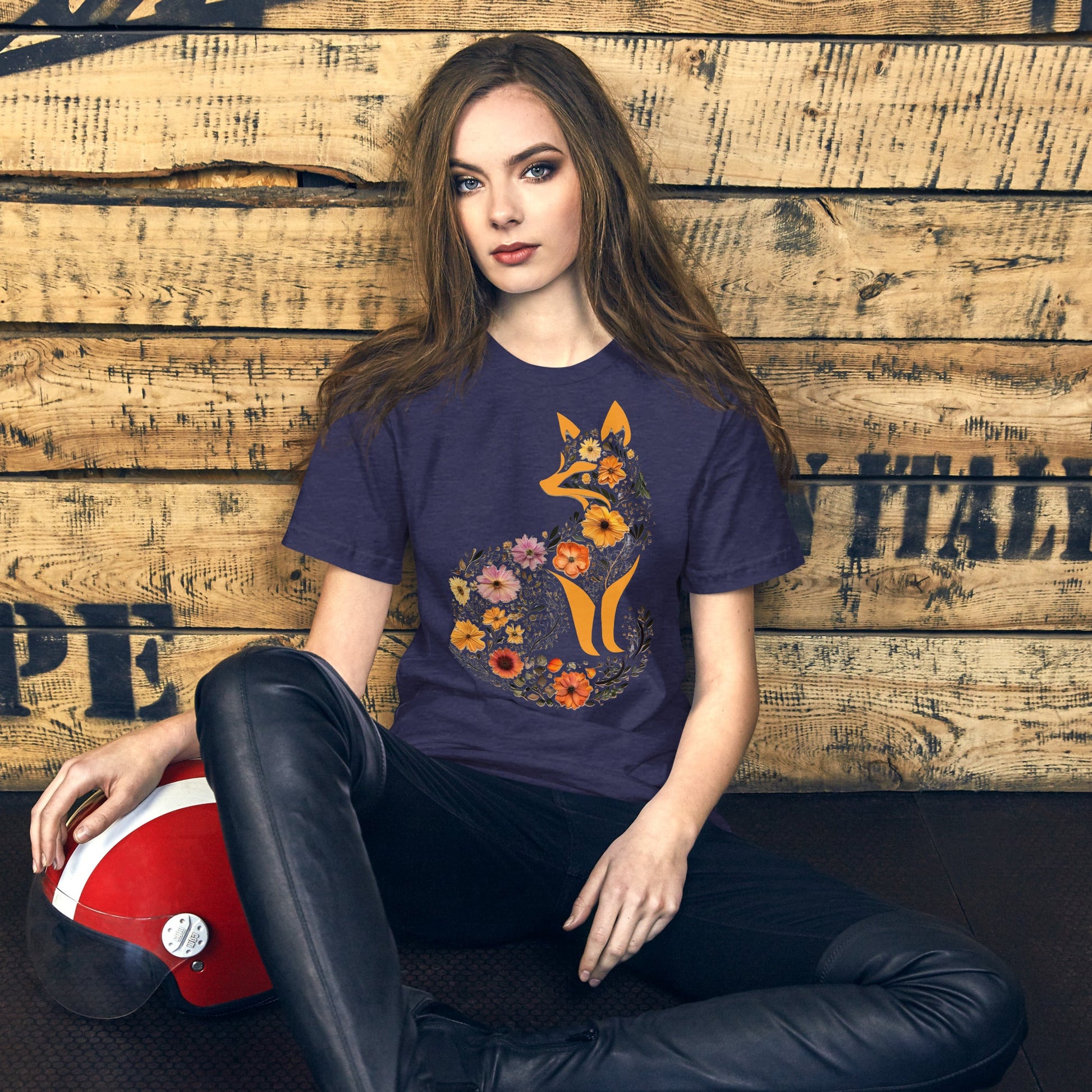 Boho Fox Floral T-ShirtT-ShirtGalactrip CoutureProduct mockup
