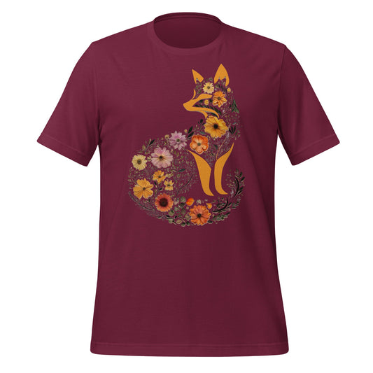 Boho Fox Floral T-ShirtT-ShirtGalactrip CoutureProduct mockup