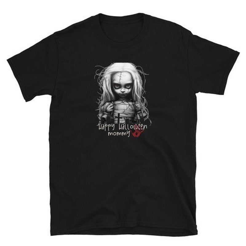 Creepy Doll: Halloween Unisex T - ShirtT - ShirtGalactrip CoutureCreepy Doll: Halloween Unisex T - Shirt T - Shirt 18