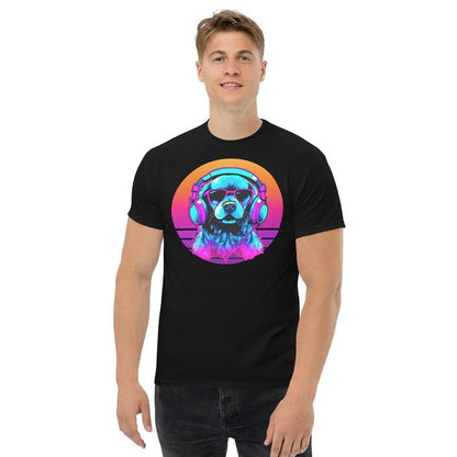 Dog DJ T - Shirt Clubbing Party Night Out Trippy Mens LadiesT - ShirtGalactrip CoutureDog DJ T - Shirt Clubbing Party Night Out Trippy Mens Ladies