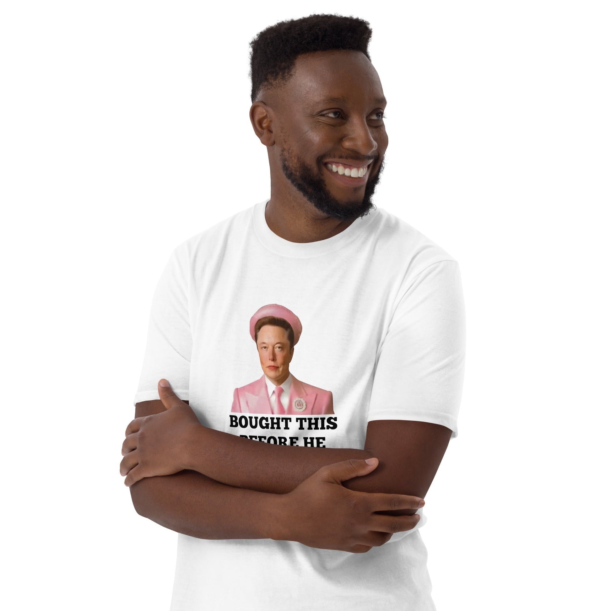 Funny Elon Musk Meme T-Shirt – "Bought This Before He Became First Lady" | Unisex Cotton TeeT-ShirtGalactrip CoutureProduct mockup