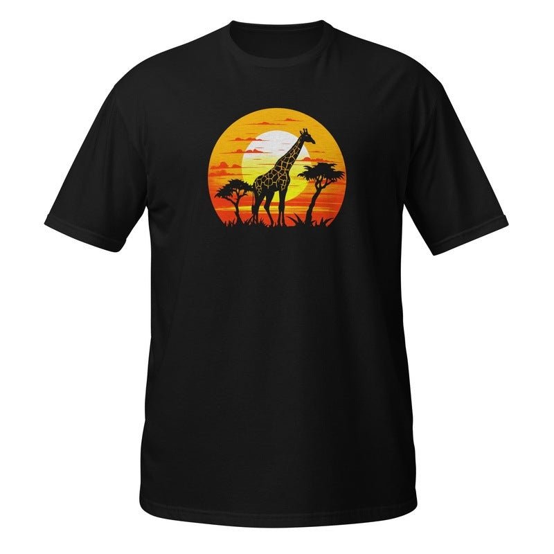 Giraffe Sunset Unisex T - ShirtT - ShirtGalactrip CoutureGiraffe Sunset Unisex T - Shirt