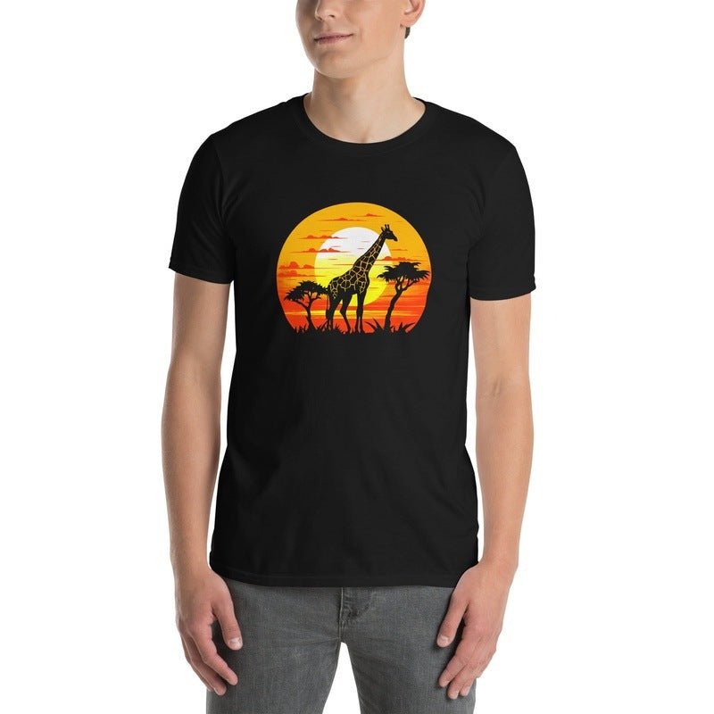 Giraffe Sunset Unisex T - ShirtT - ShirtGalactrip CoutureGiraffe Sunset Unisex T - Shirt