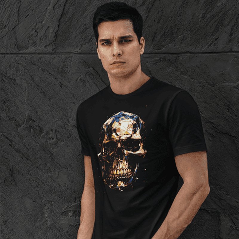 Golden Skull T - Shirt: Redefining Men's StyleT - ShirtGalactrip CoutureGolden Skull T - Shirt: Redefining Men's Style T - Shirt 18