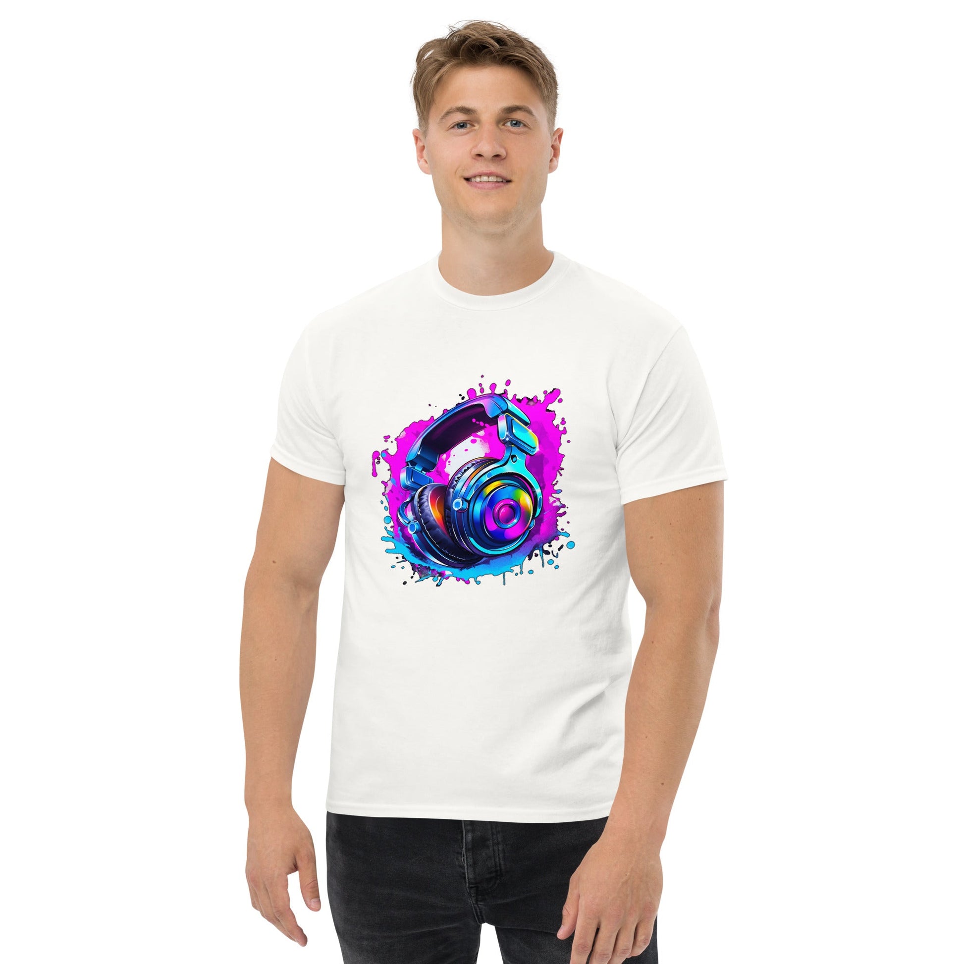 Headphones T - Shirt Clubbing Party Night Out MensT - ShirtGalactrip CoutureHeadphones T - Shirt Clubbing Party Night Out Mens