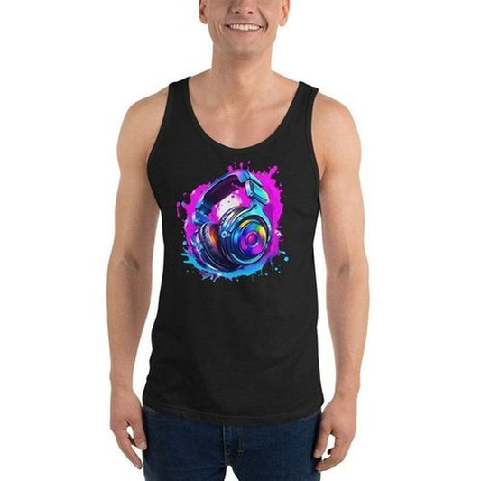 Headphones Tank Top Clubbing Party Night Out Gym MensTank TopGalactrip CoutureHeadphones Tank Top Clubbing Party Night Out Gym Mens Tank Top 35