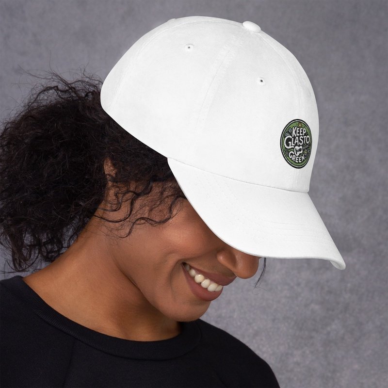 Keep Glasto Green Embroidered Dad Hat - Sustainable Festival FashionHatGalactrip CoutureKeep Glasto Green Embroidered Dad Hat - Sustainable Festival Fashion