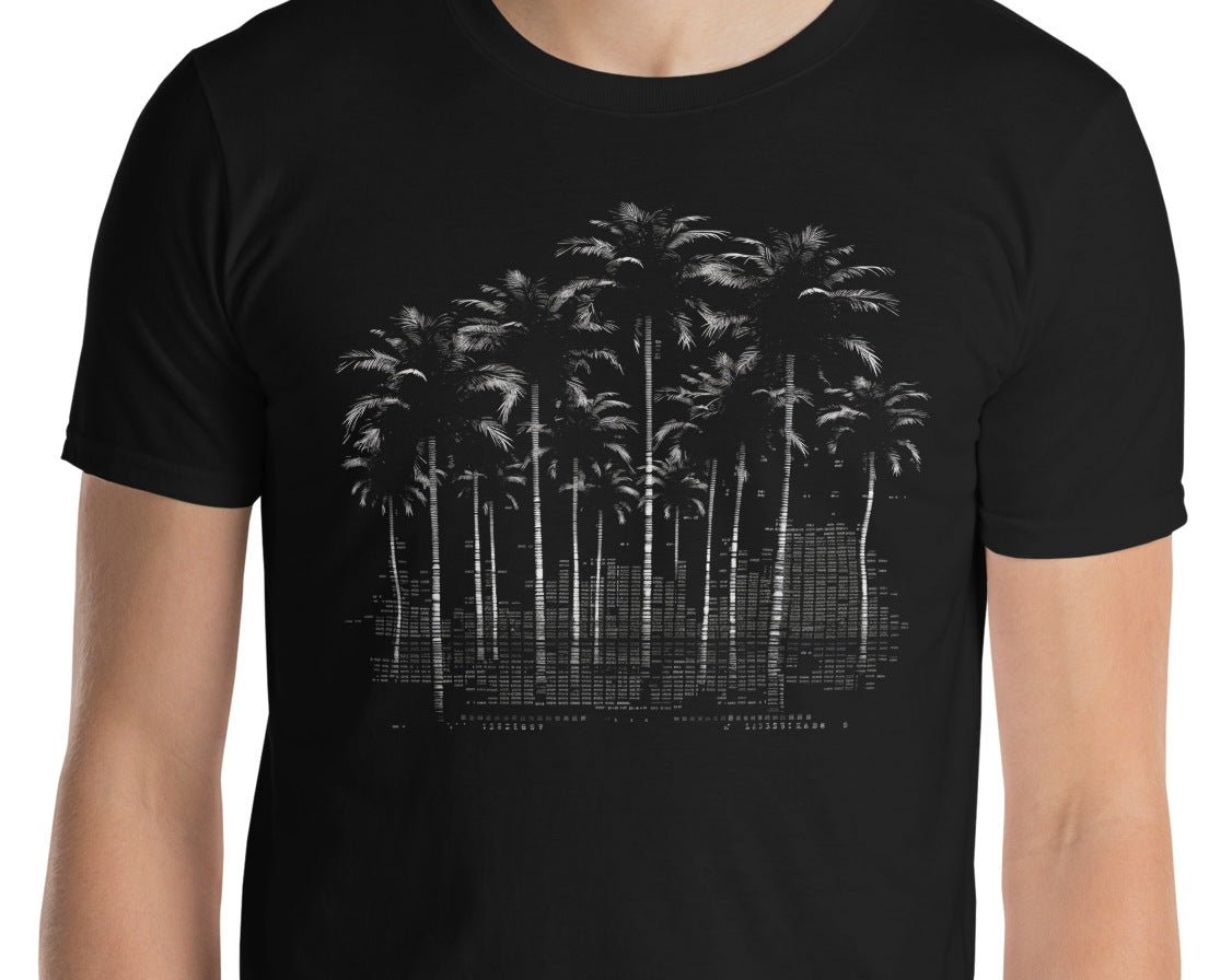 Matrix Code Palm Trees T-Shirt: Where Comfort Meets StyleT-ShirtGalactrip CoutureMatrix Code Palm Trees T-Shirt: Where Comfort Meets Style