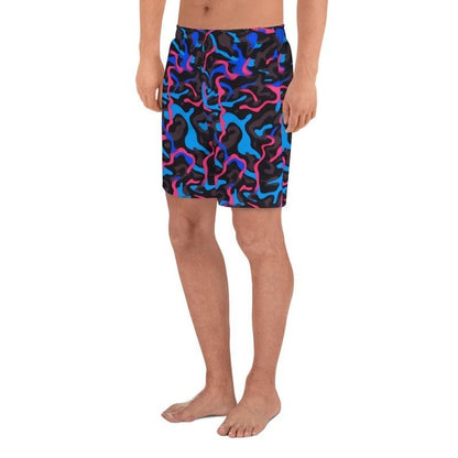 Men's Recycled Camo Neon - Print Athletic Shorts | Black Blue Pink All - Over Print | Trendy Design | Moisture - Wicking | UPF50+ ProtectionShortsGalactrip CoutureMen's Recycled Camo Neon - Print Athletic Shorts | Black Blue Pink All - Over Print | Trendy Design | Moisture - Wicking | UPF50+ Protection