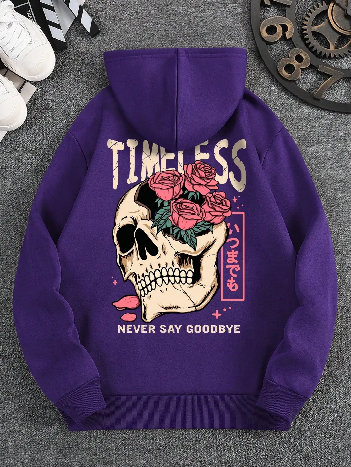 Men's Timeless Skull Print Hoodie - Casual Fleece SweatshirtHoodieGalactrip Couture53744249864577|53744249897345|53744249930113|53744249962881|53744249995649|53744250028417