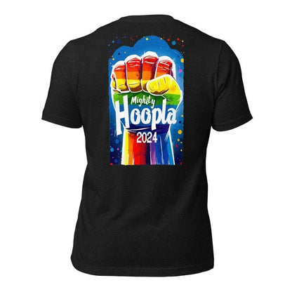 Mighty Hoopla 2024 Pride T - shirt, Rainbow Festival Tee, LGBTQ+ Graphic ShirtT - ShirtGalactrip CoutureMighty Hoopla 2024 Pride T - shirt, Rainbow Festival Tee, LGBTQ+ Graphic Shirt