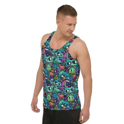 Monsters Psychedelic Art Tank Top | Clubbing Party Rave OutfitTank TopGalactrip CoutureMonsters Psychedelic Art Tank Top | Clubbing Party Rave Outfit Tank Top 35