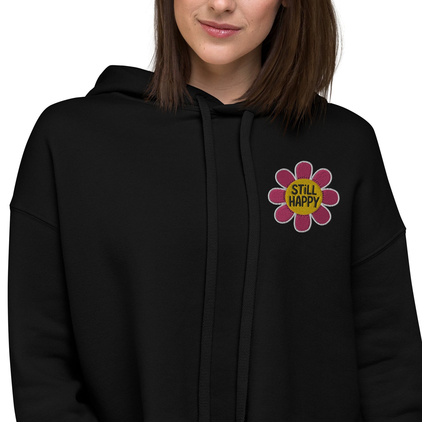 Post - Breakup Embroidered Crop HoodieGalactrip CouturePost - Breakup Embroidered Crop Hoodie