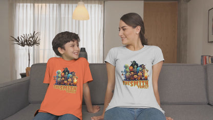 Customizable Halloween Family T-Shirt: Celebrate Spooky Season in Style