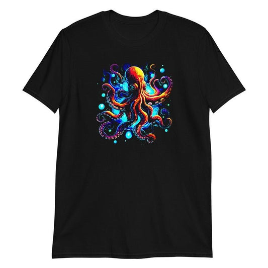 Psychedelic Space Octopus T - Shirt - Unique Unusual GiftT - ShirtGalactrip CouturePsychedelic Space Octopus T - Shirt - Unique Unusual Gift