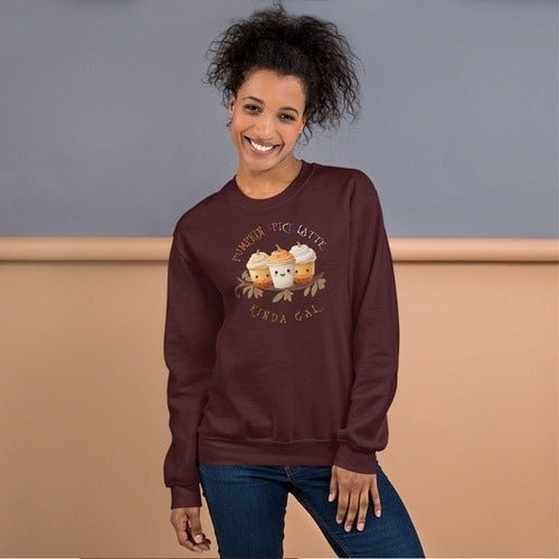 Pumpkin Spice Latte Kinda Gal SweatshirtSweatshirtGalactrip CouturePumpkin Spice Latte Kinda Gal Sweatshirt Sweatshirt 28